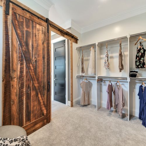 custom closet in custom home in New Albany