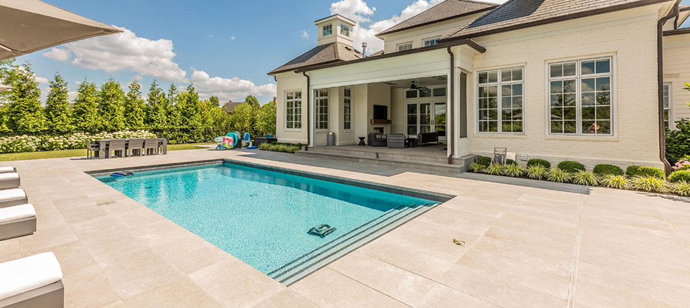 Exterior with built in swimming pool